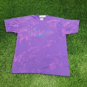 Vintage HANES Shirt Womens XL 22x26 Purple Boston Bleached